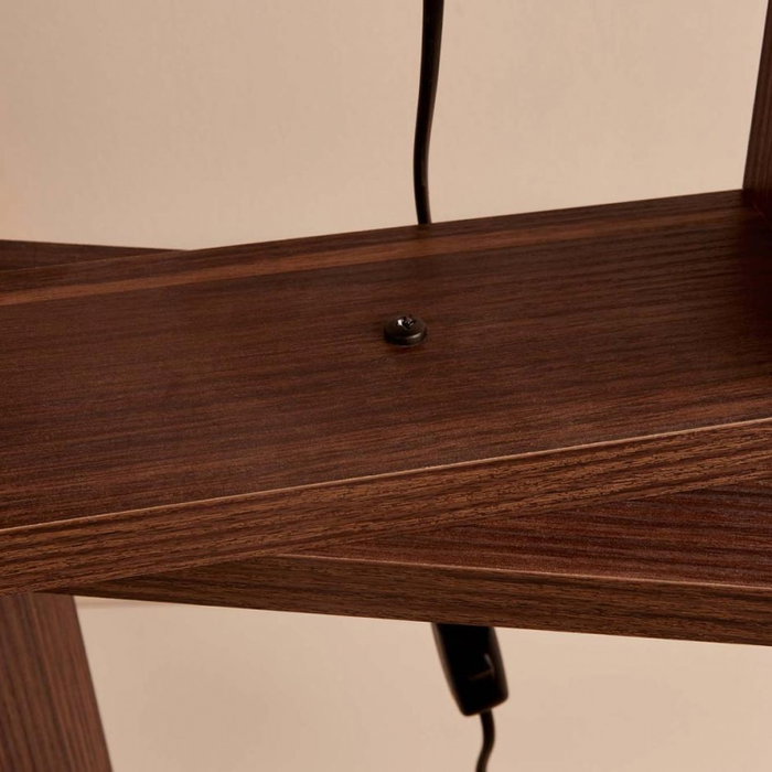 Opviq Lámpara de Pie de Madera AYD-3471 Negro y Marrón Opviq Lámpara de Pie de Madera AYD-3471 Negro y Marrón